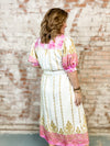 Penny Border Accent Midi Dress