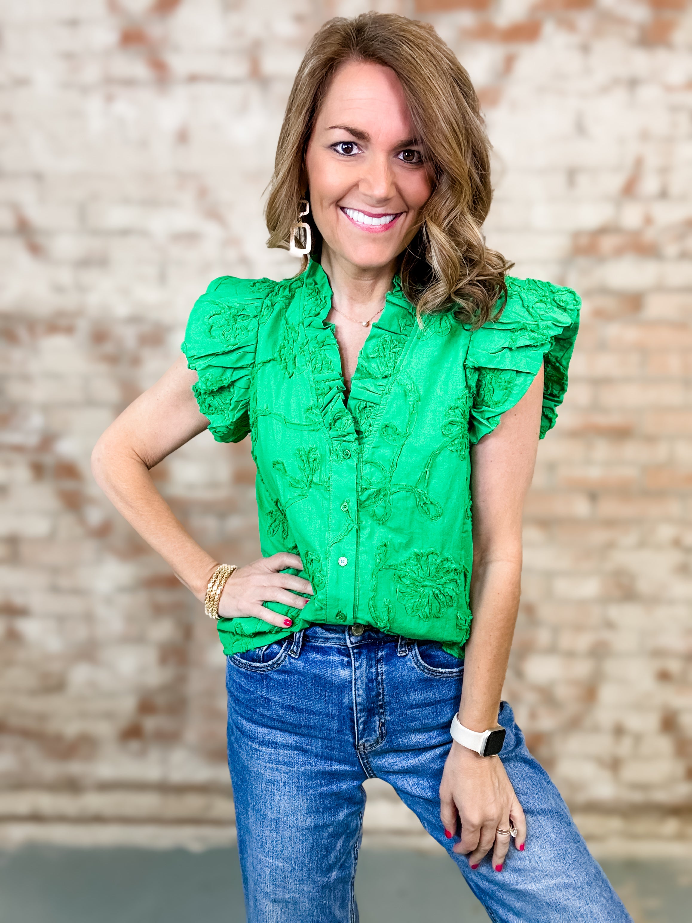 Maureen Applique Top