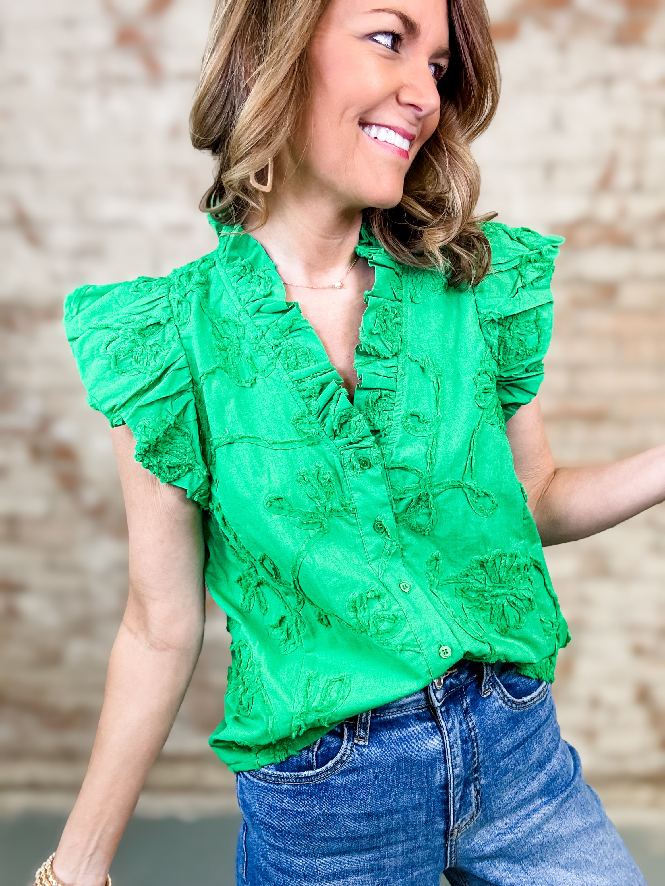 Maureen Applique Top