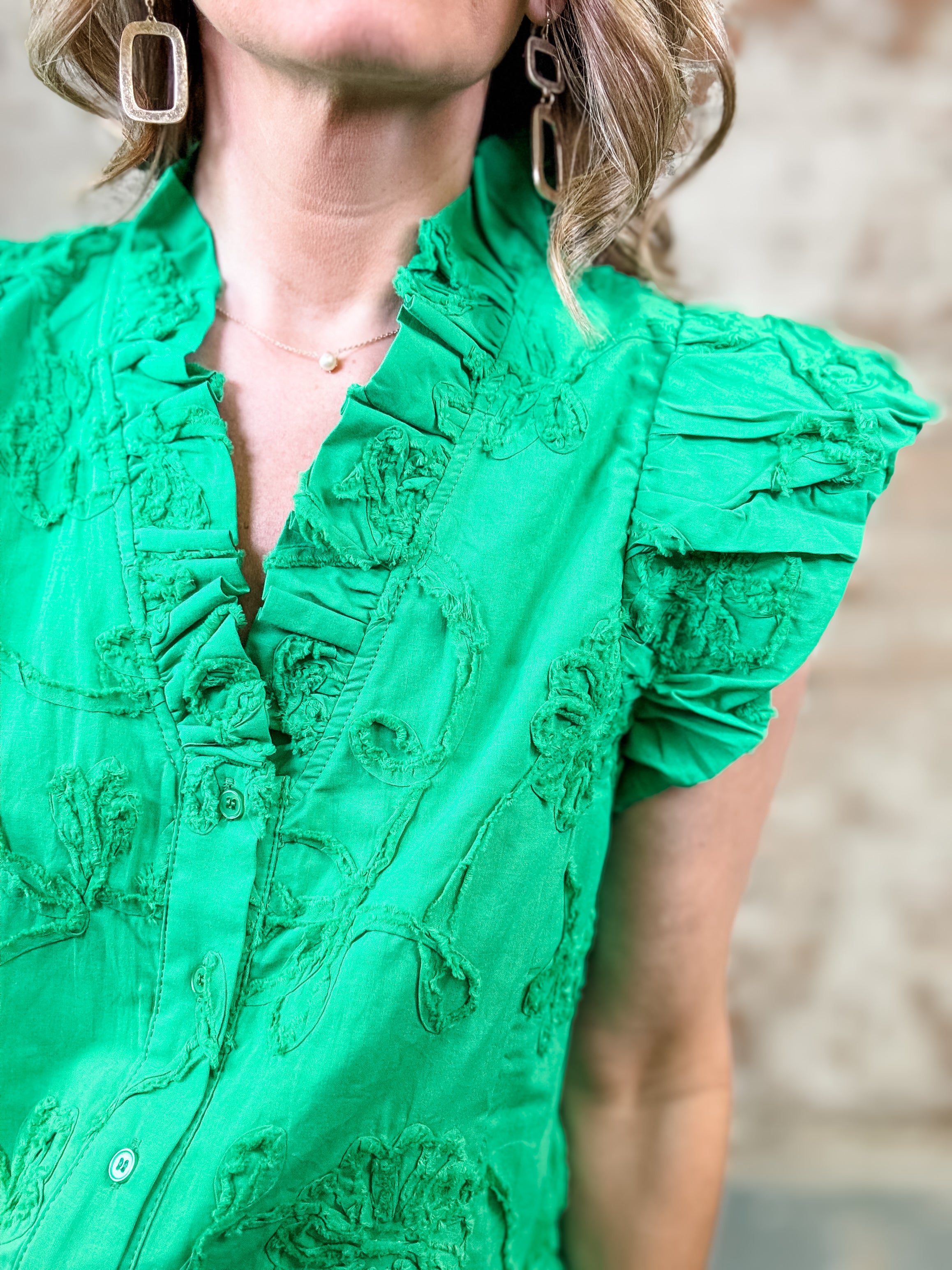 Maureen Applique Top