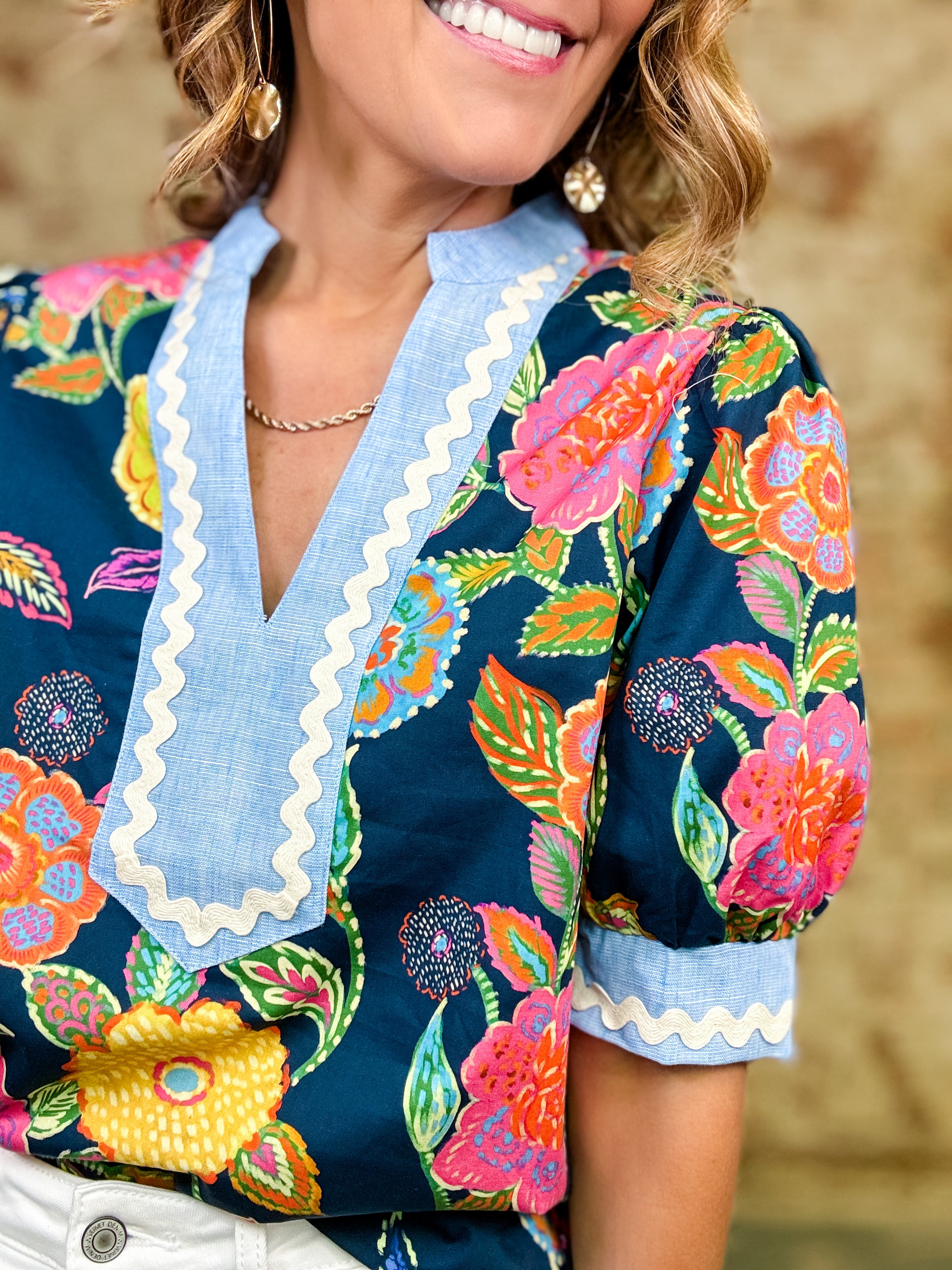 THML Iona Floral Top