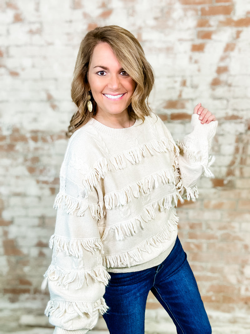 Nadine Fringe Sweater