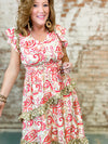 Dorothy Paisley Ruffle Tiered Dress
