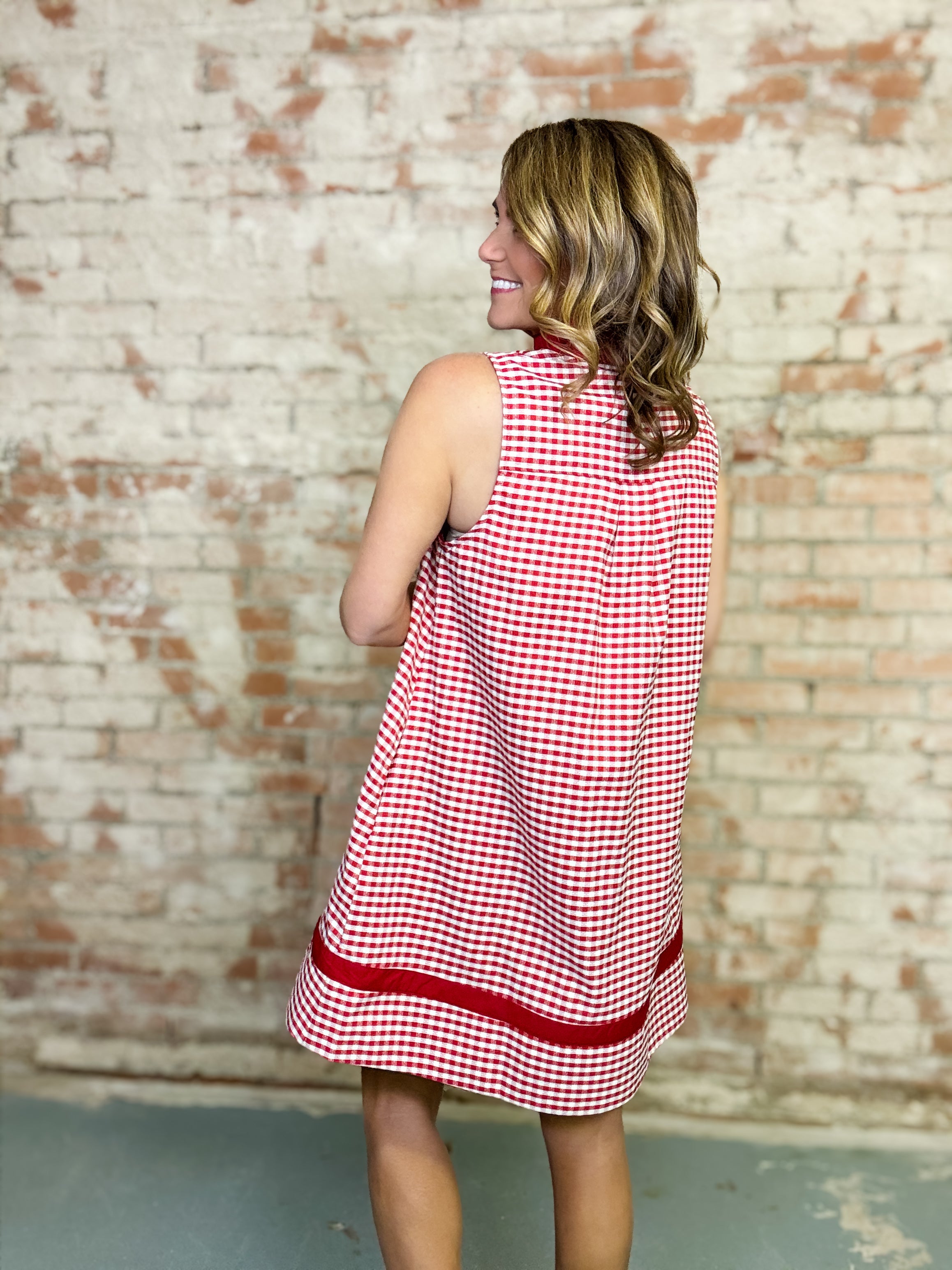 Aislyn Gingham Dress