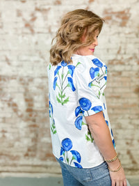 Rhodes Floral Print Top