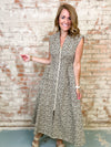 Jordan Leopard Zip Front Dress