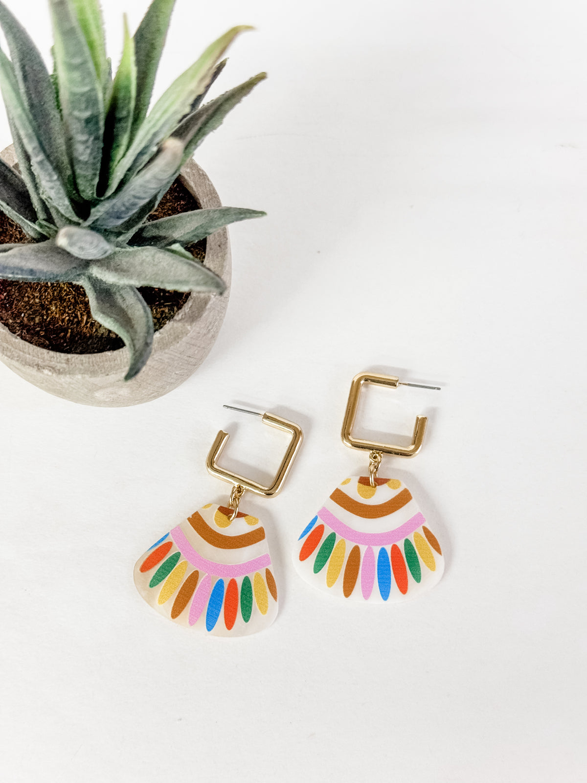 Maurice Colorful Shell Earrings