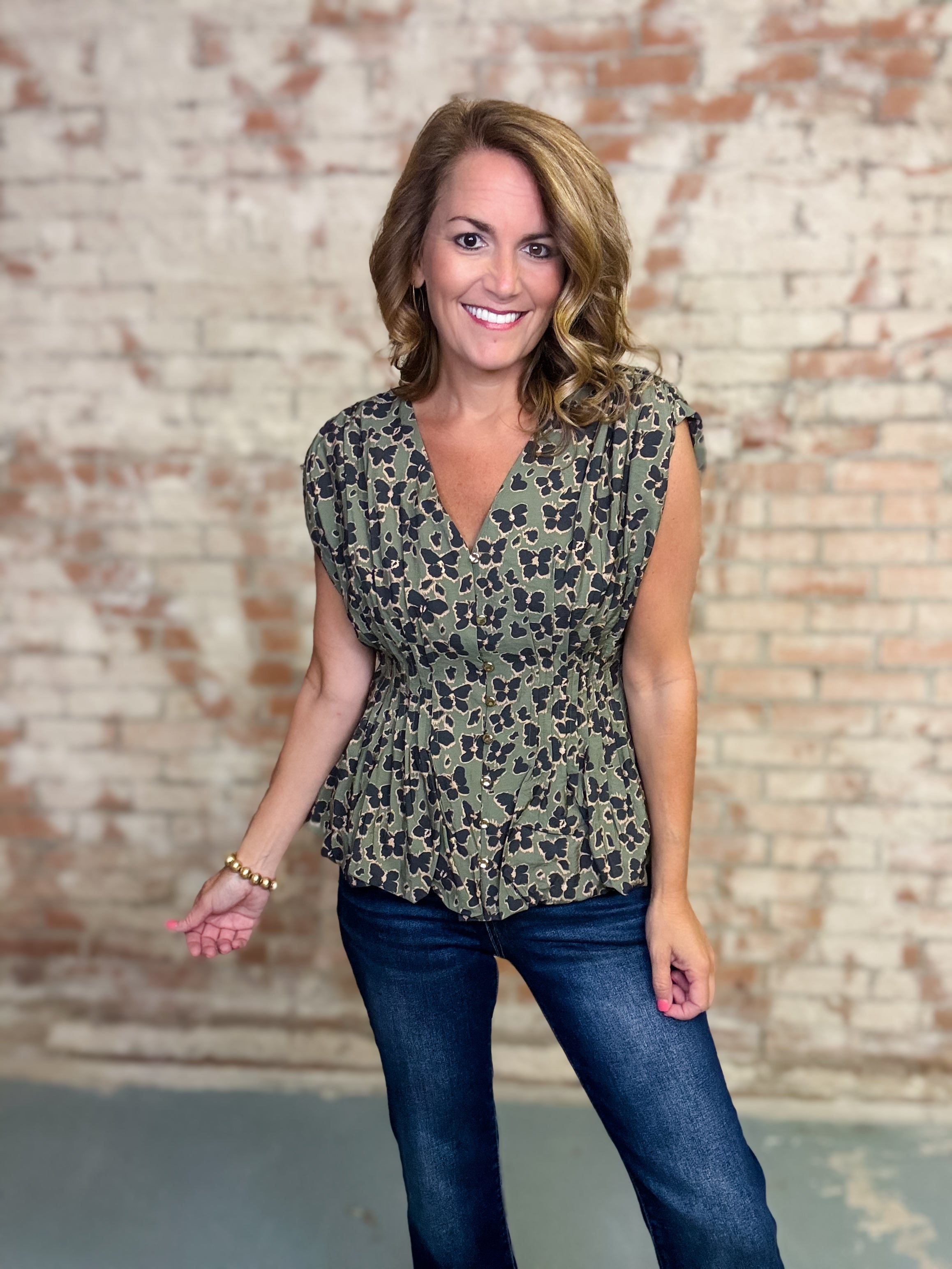 Tamara Pleated Top