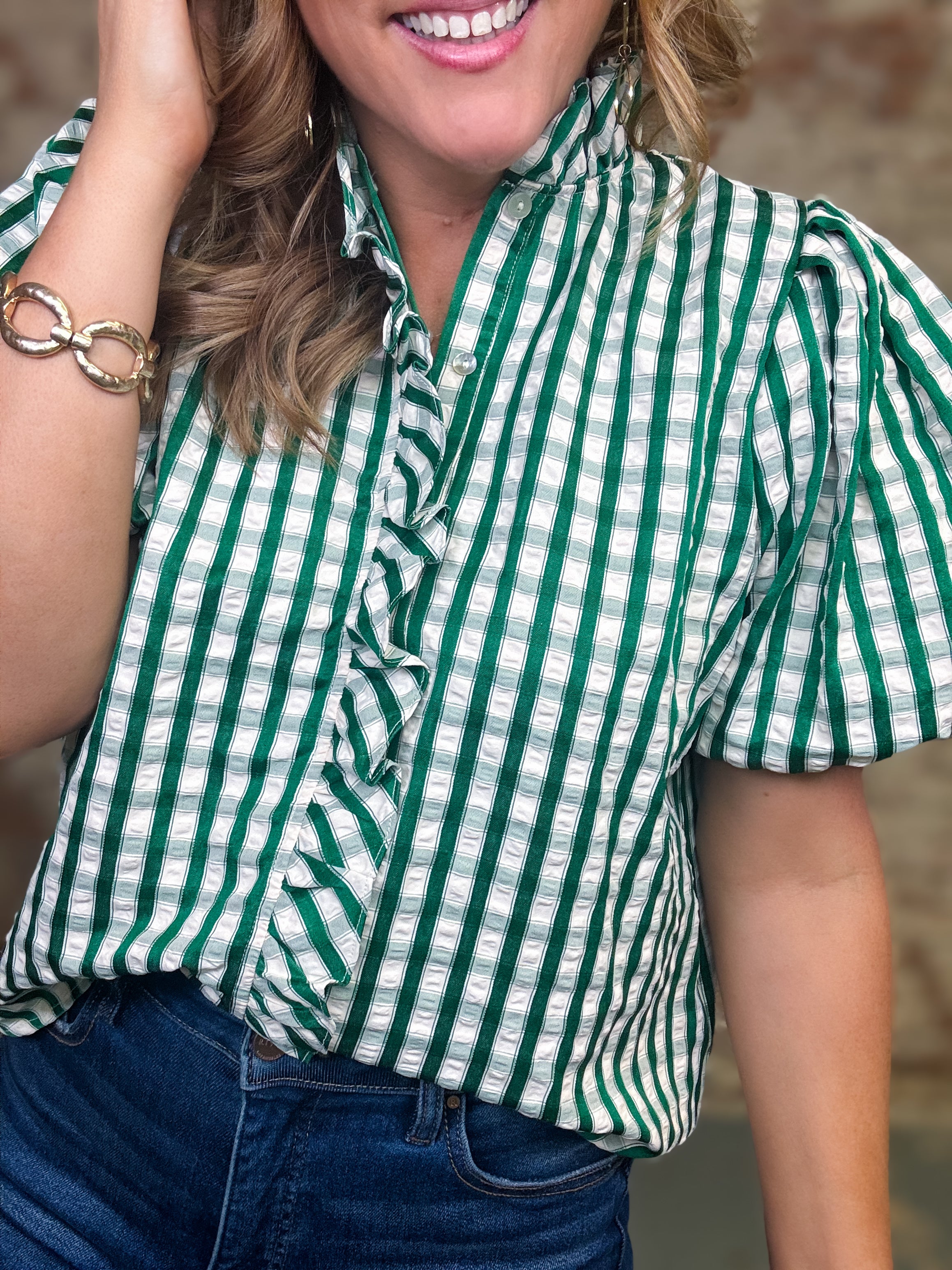 Lyle Checkered Top