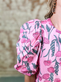 Janet Scallop Hem Floral Top