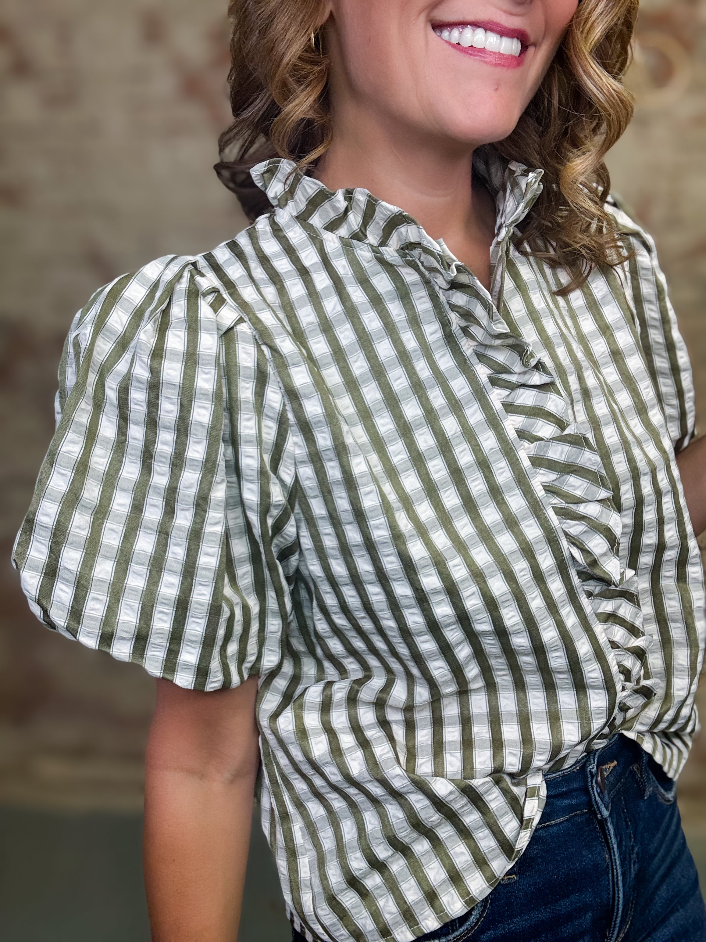 Harper Checkered Top