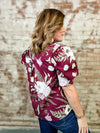 Rachel Floral Button Front Top