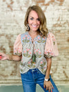 THML Kambry Embroidered Stripe Top