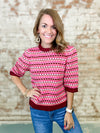 THML Joanna Textured Knit Top