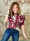 Rachel Floral Button Front Top