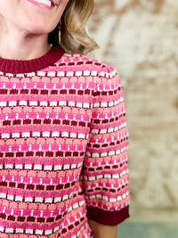 THML Joanna Textured Knit Top