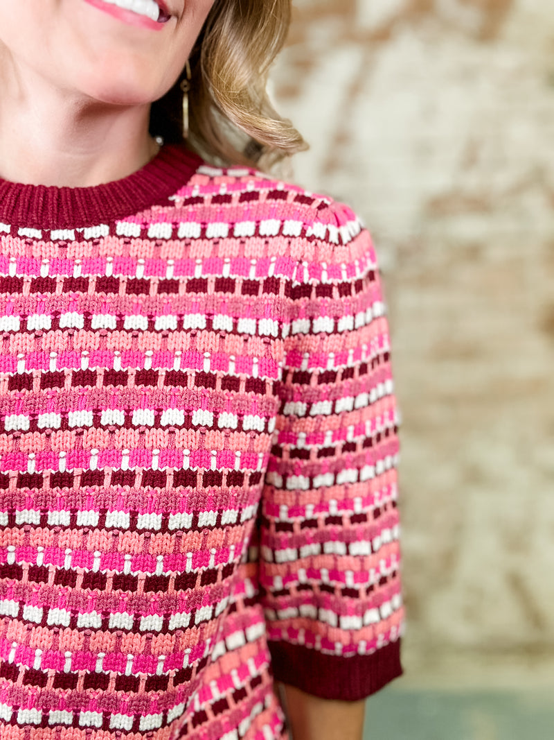 THML Joanna Textured Knit Top