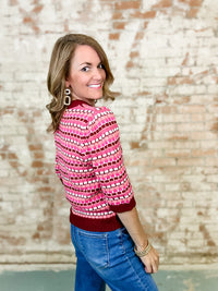 THML Joanna Textured Knit Top