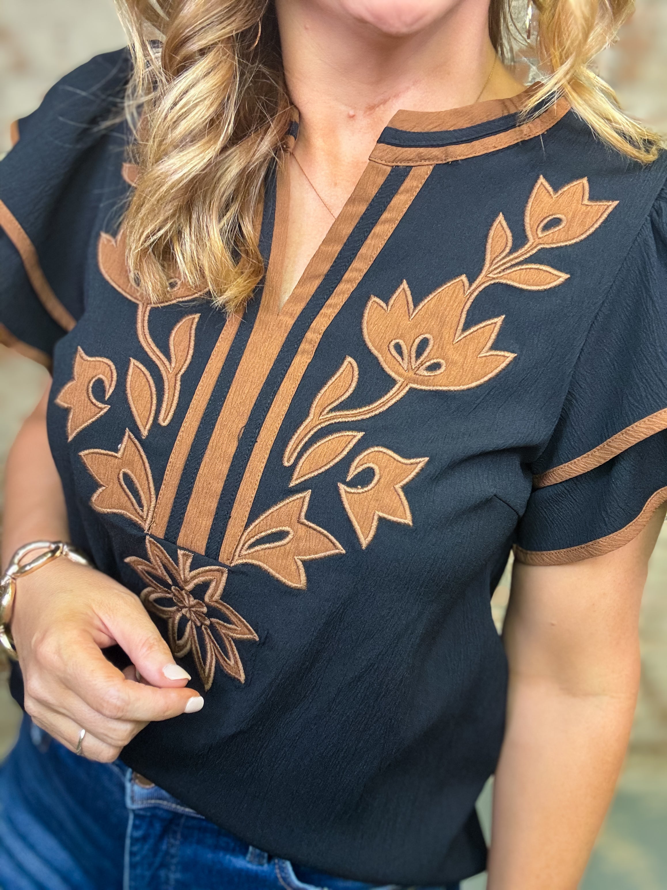 Ella Crinkle Top