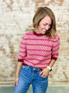 THML Joanna Textured Knit Top