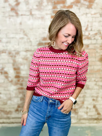 THML Joanna Textured Knit Top