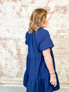 McCarthy Navy Tiered Dress