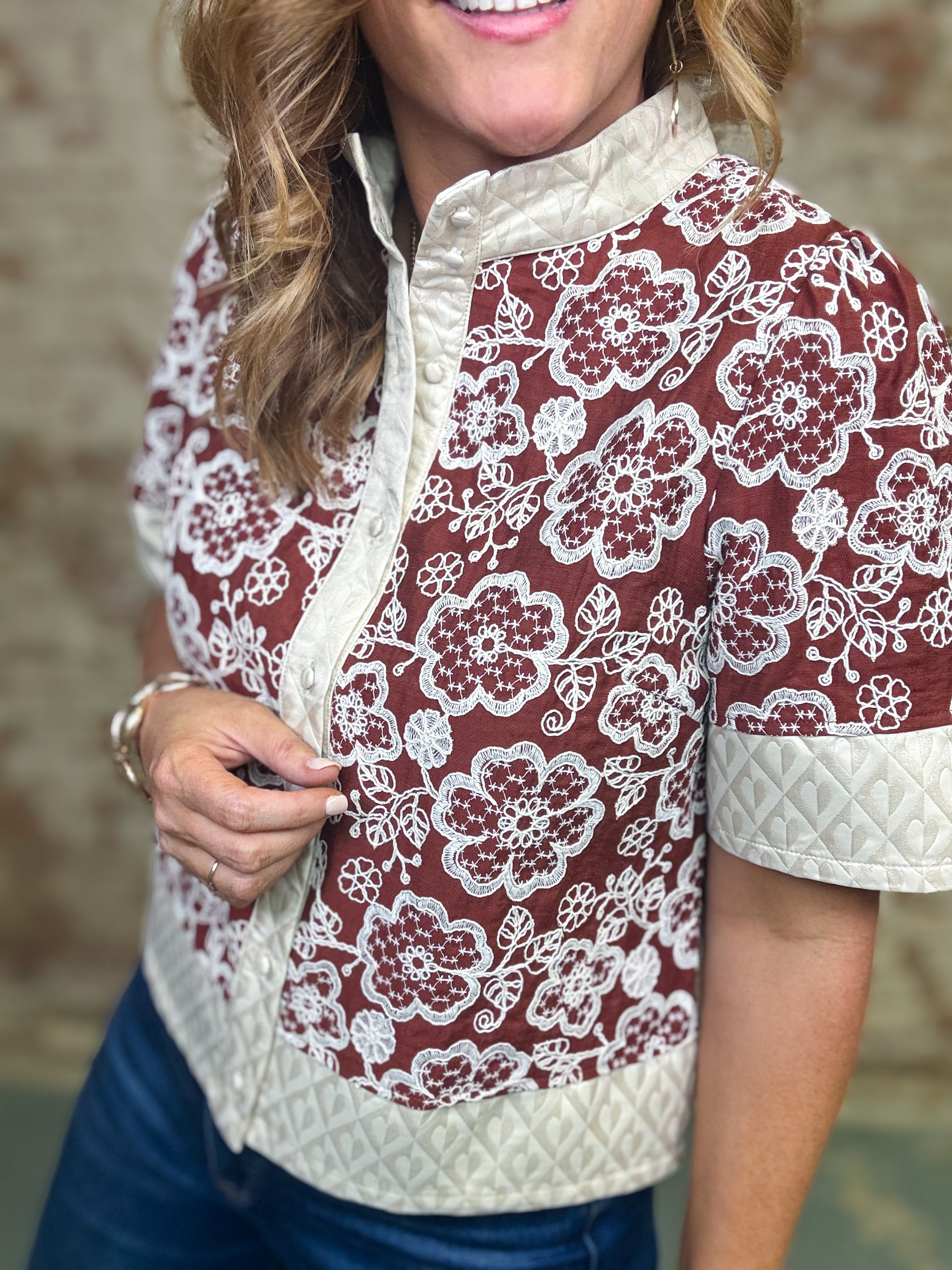 Basel Embroidery Top