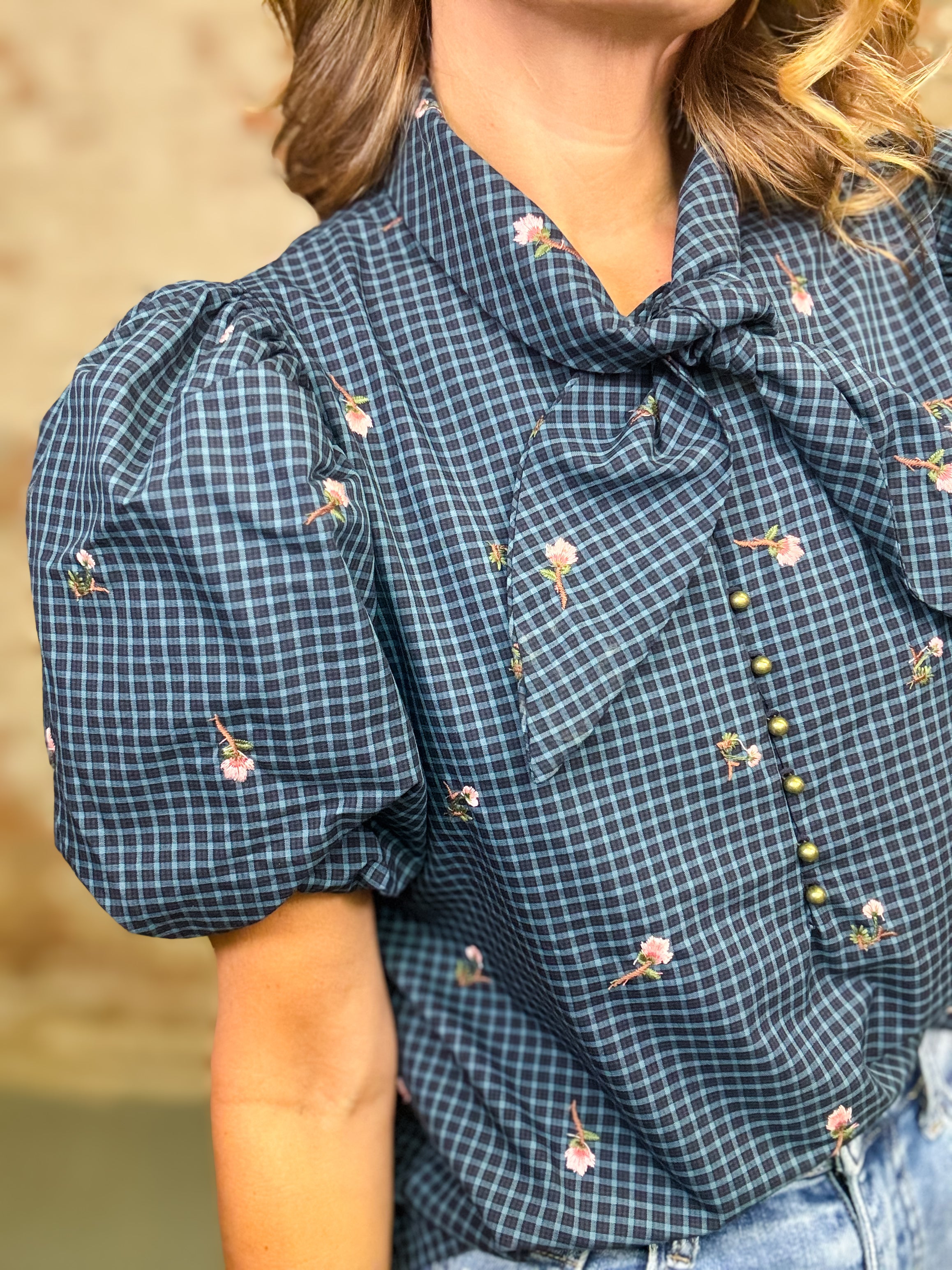Leslie Floral Embroidered Top