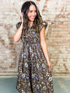 Debra Bow Detail Midi Dress
