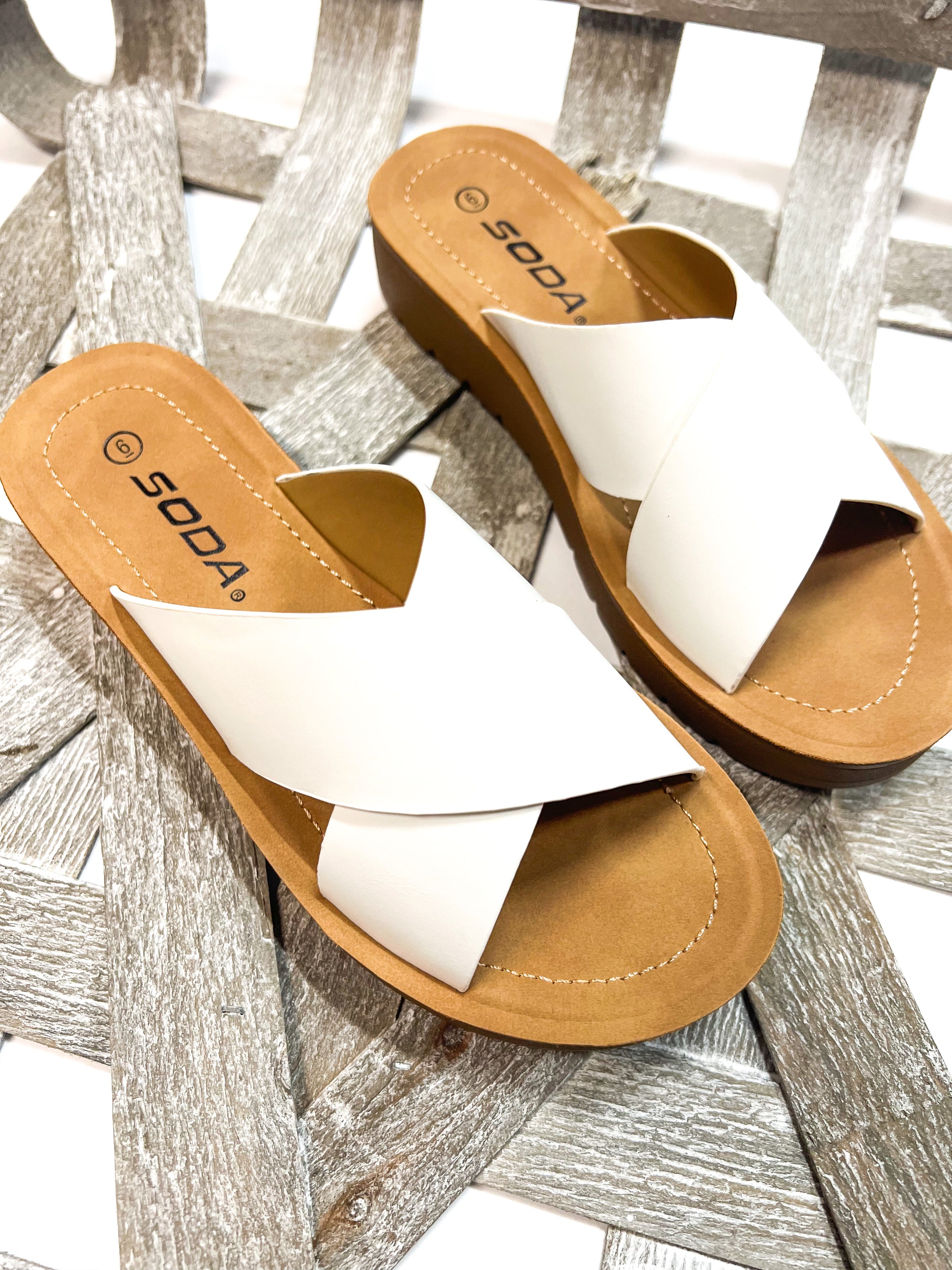 Lucy White Sandal