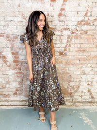 Debra Bow Detail Midi Dress