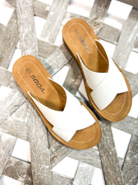 Lucy White Sandal