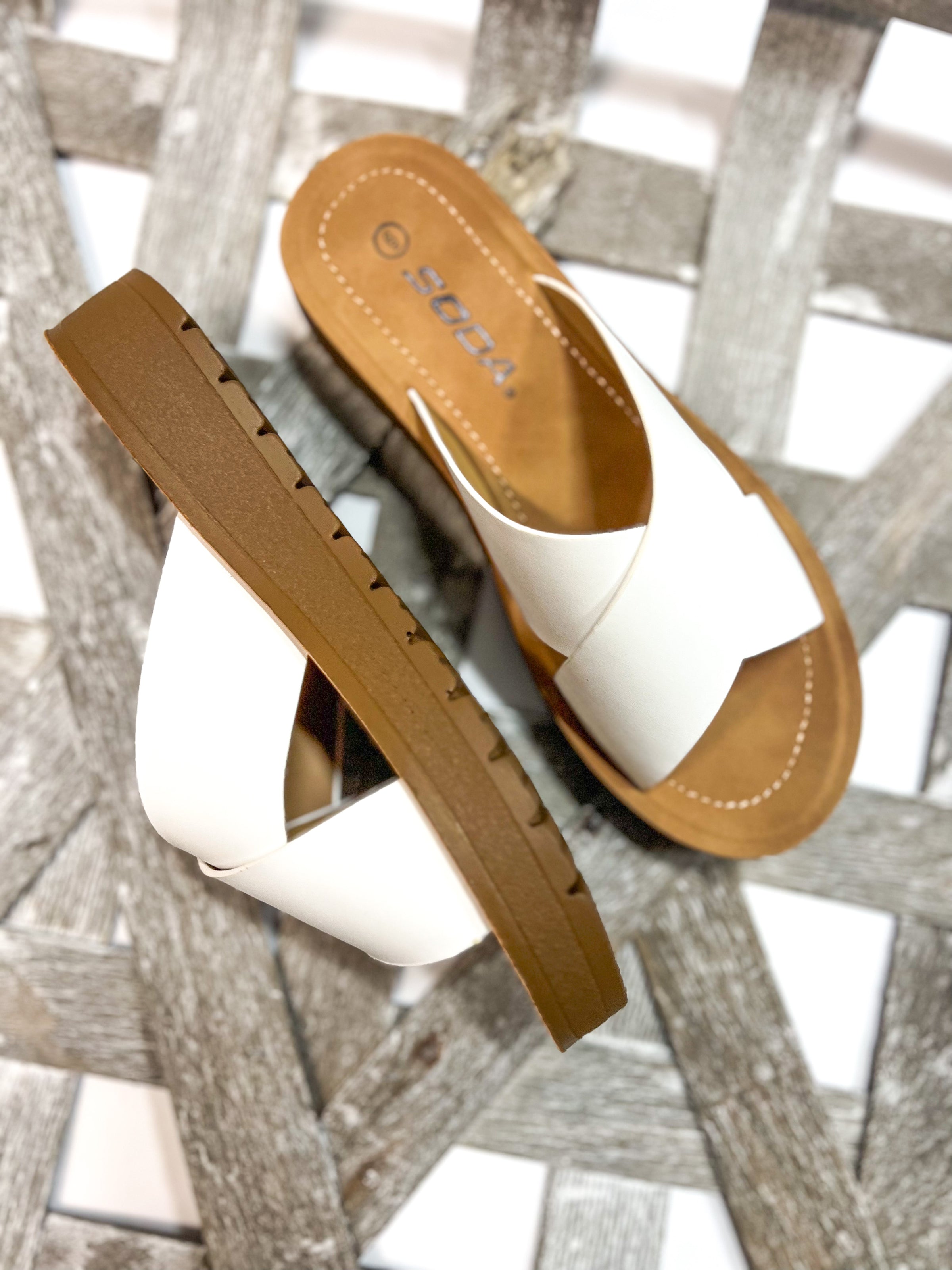 Lucy White Sandal