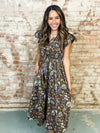 Debra Bow Detail Midi Dress