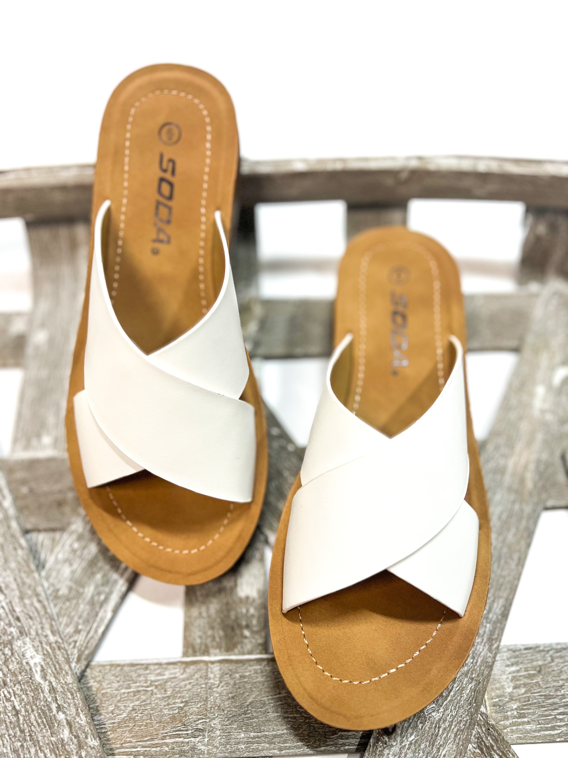 Lucy White Sandal
