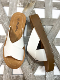Lucy White Sandal