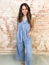 Debbie Pintuck Denim Jumpsuit