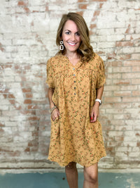 Cheryl Floral Gauze Dress