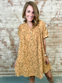 Cheryl Floral Gauze Dress