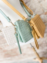 Natalie Woven Crossbody Clutch