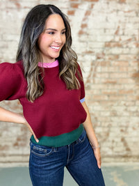 Haleigh Colorblock Knit Top