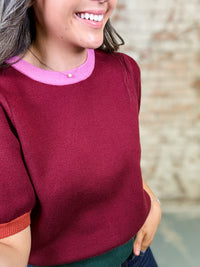 Haleigh Colorblock Knit Top
