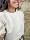 Candace Contrast Stitch Top