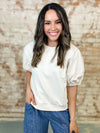 Candace Contrast Stitch Top