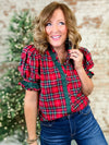 Glad Tidings Puff Sleeve Top