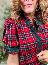 Glad Tidings Puff Sleeve Top