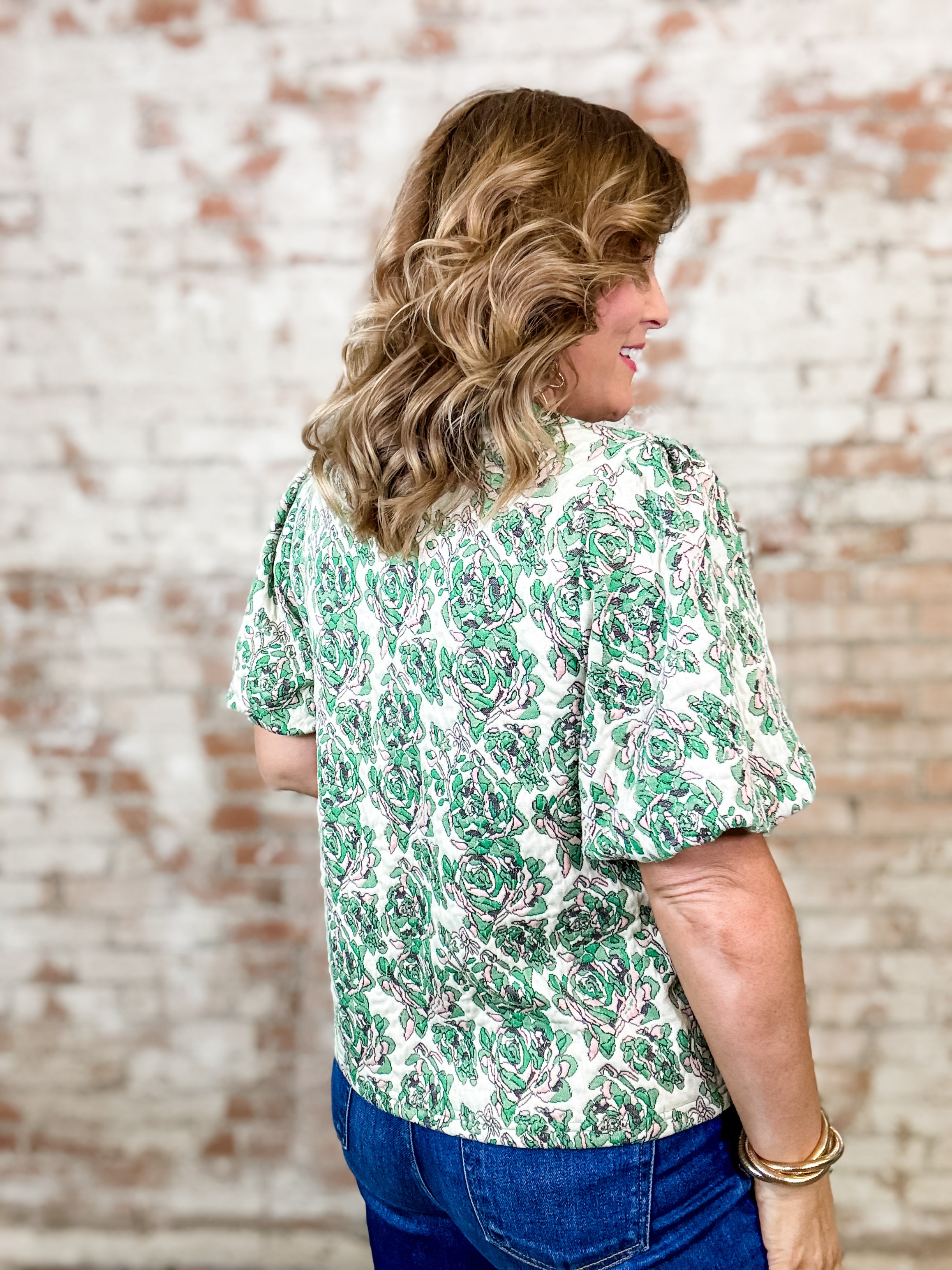 Lollie Bubble Sleeve Top
