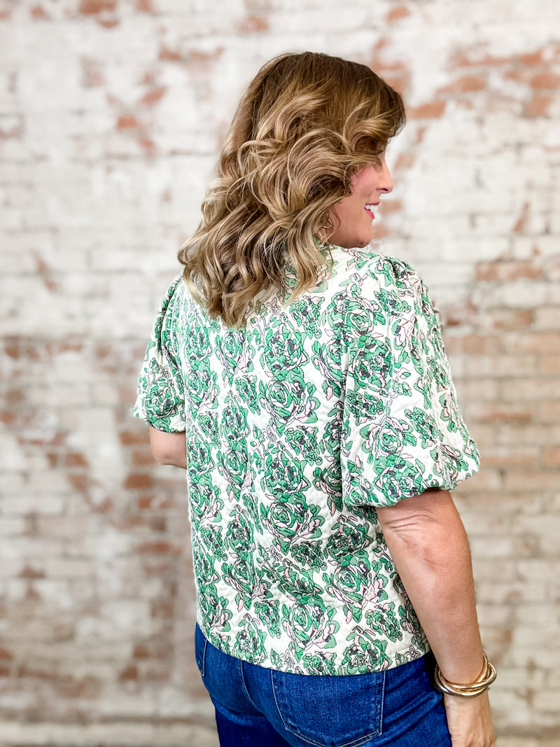 Lollie Bubble Sleeve Top
