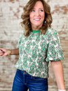 Lollie Bubble Sleeve Top