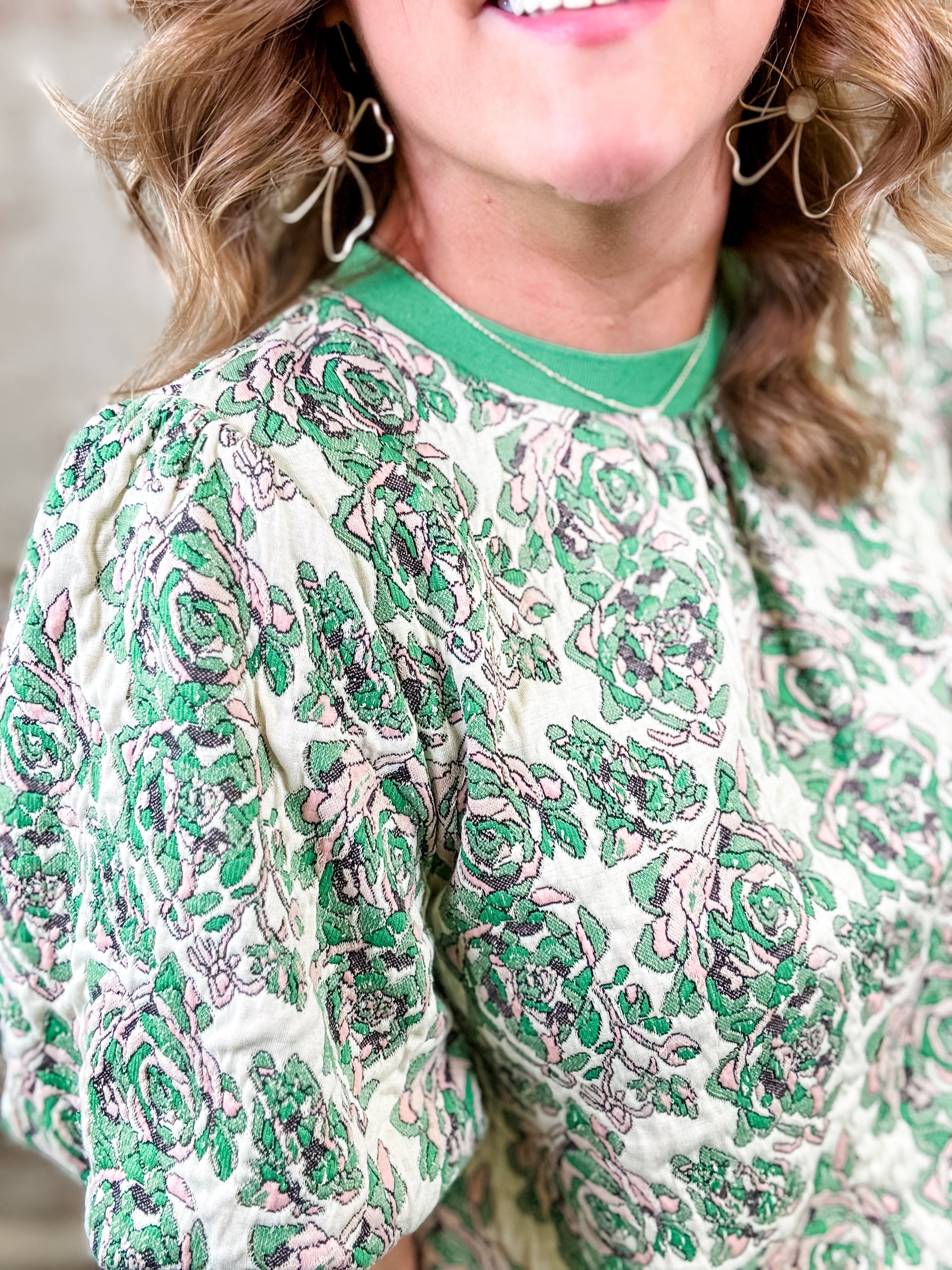 Lollie Bubble Sleeve Top